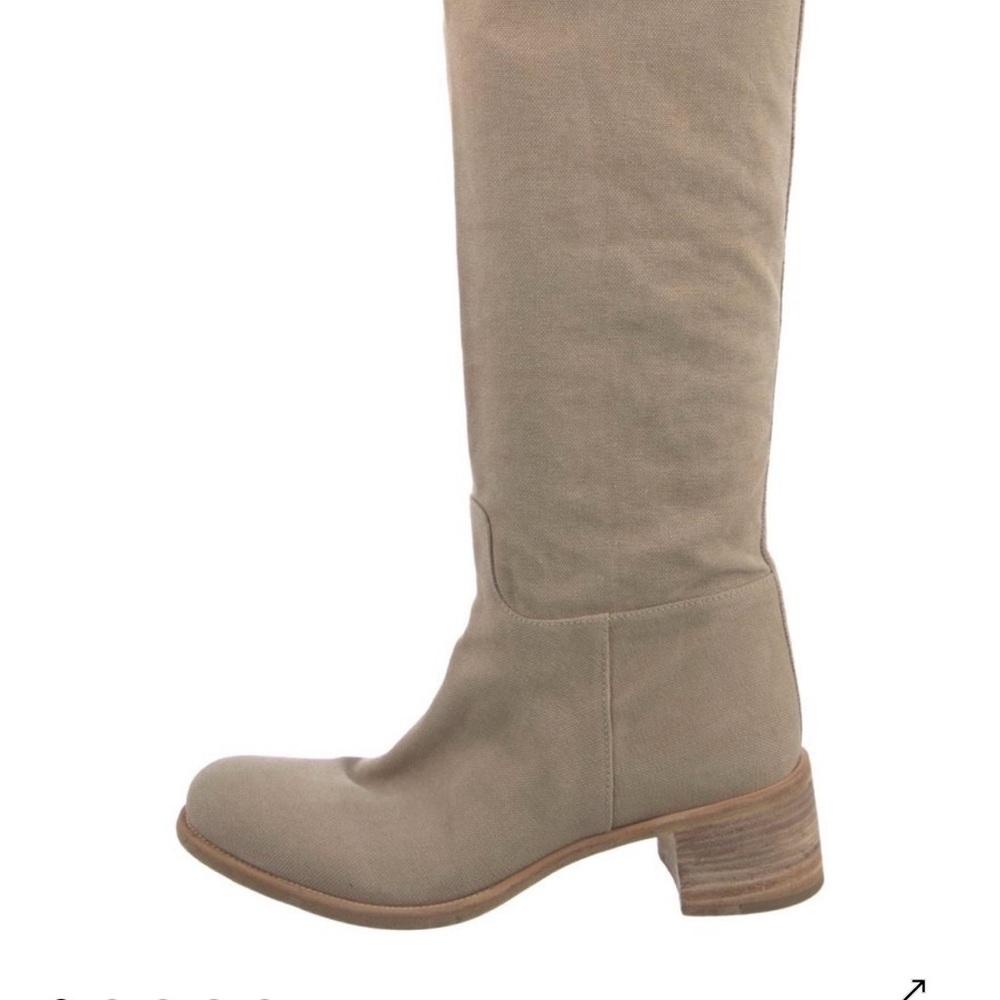 Prada Canvas Riding Boots